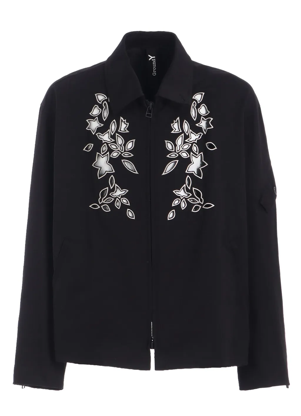 Whipcord Cutwork Sleeve-Pocket Drizzler Jacket