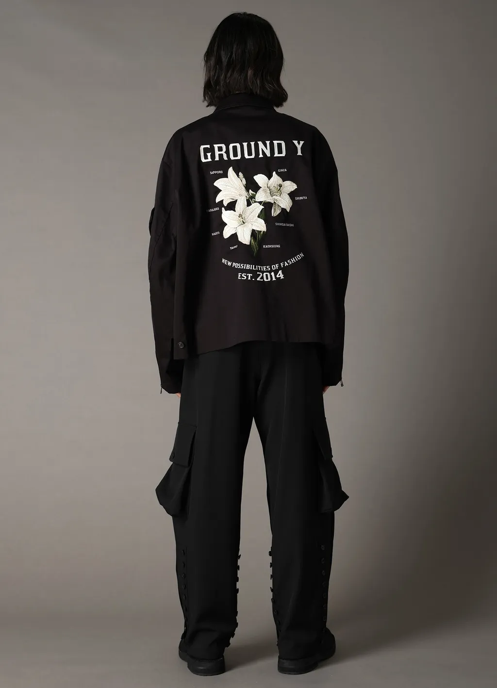 Whipcord Lily Embroidered Souvenir Jacket