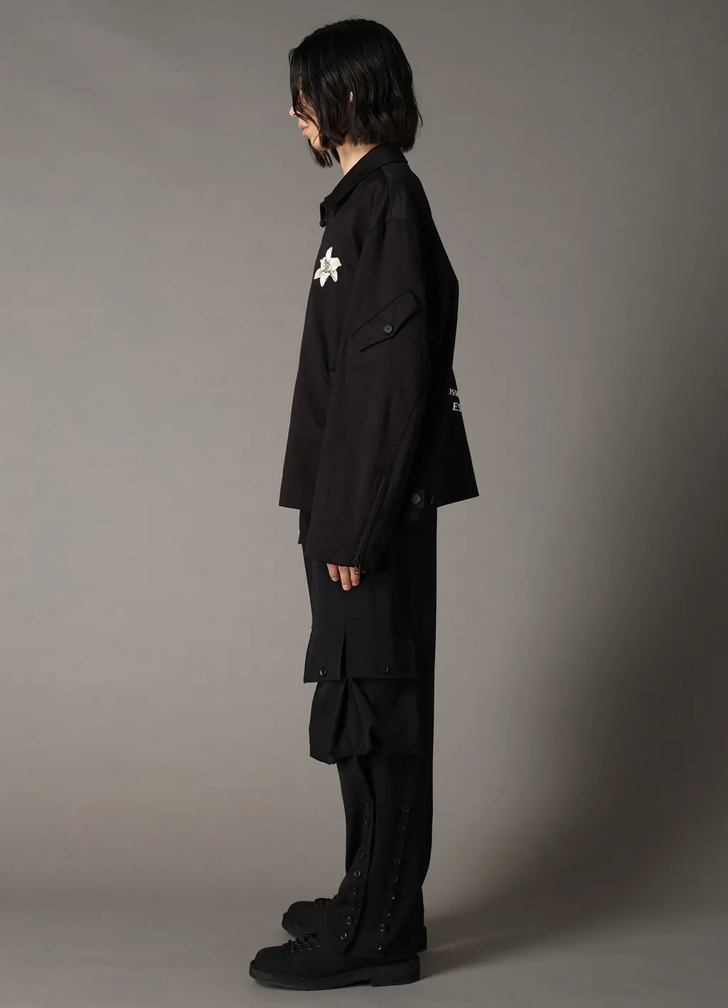 Whipcord Lily Embroidered Souvenir Jacket