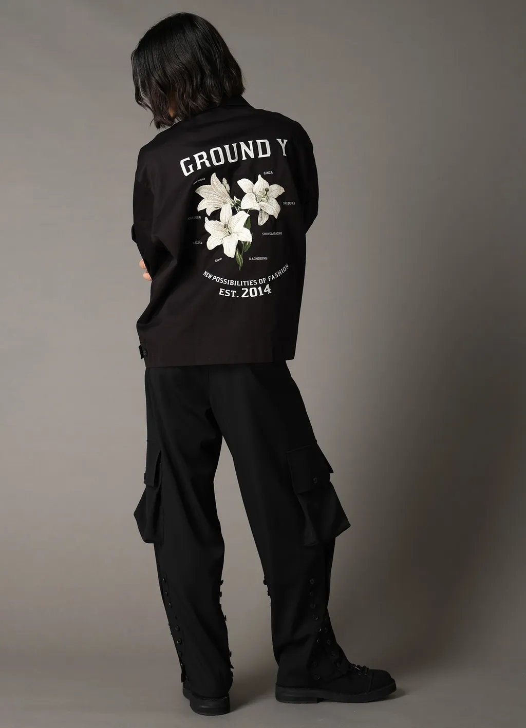 Whipcord Lily Embroidered Souvenir Jacket