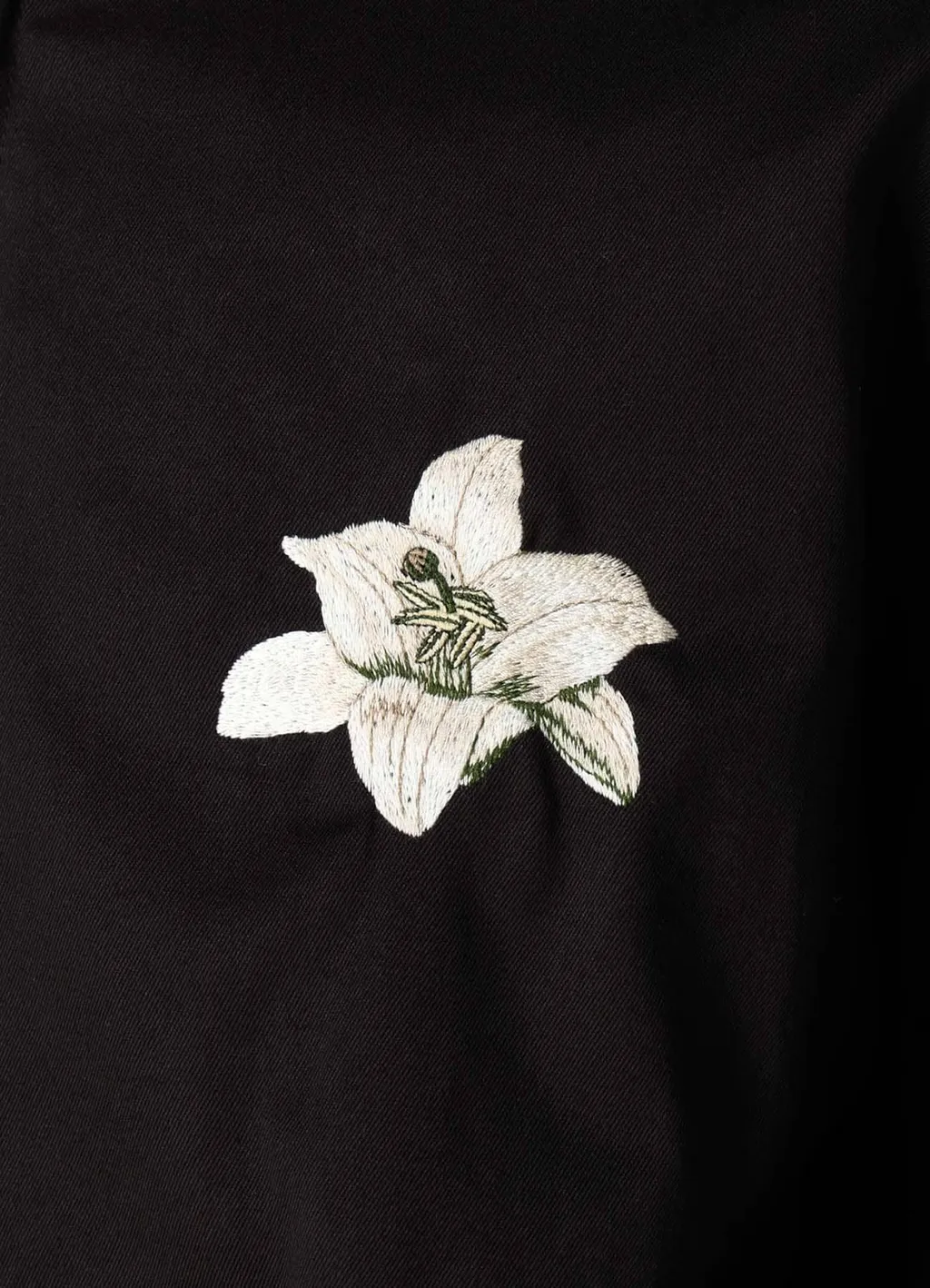 Whipcord Lily Embroidered Souvenir Jacket