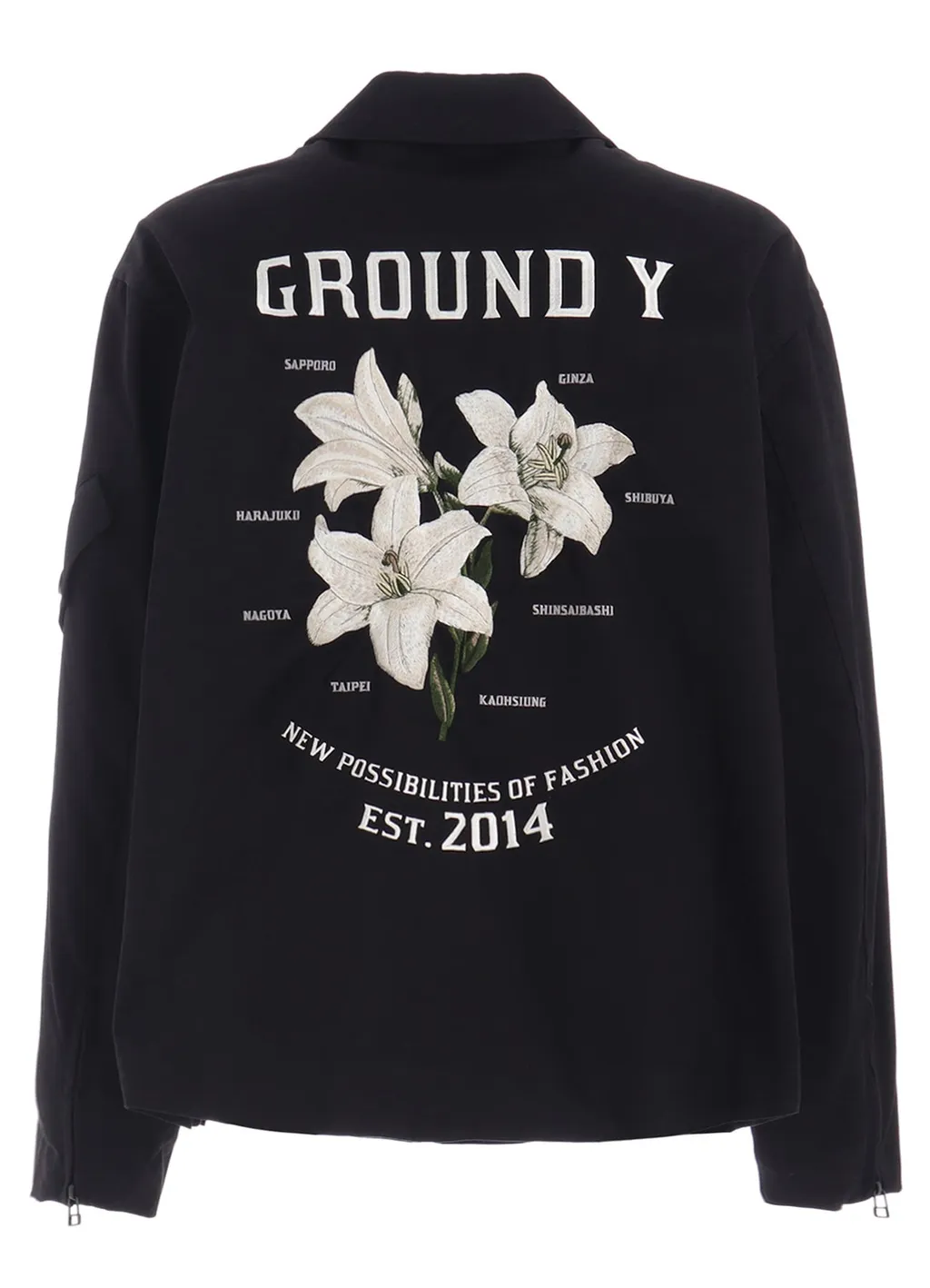 Whipcord Lily Embroidered Souvenir Jacket