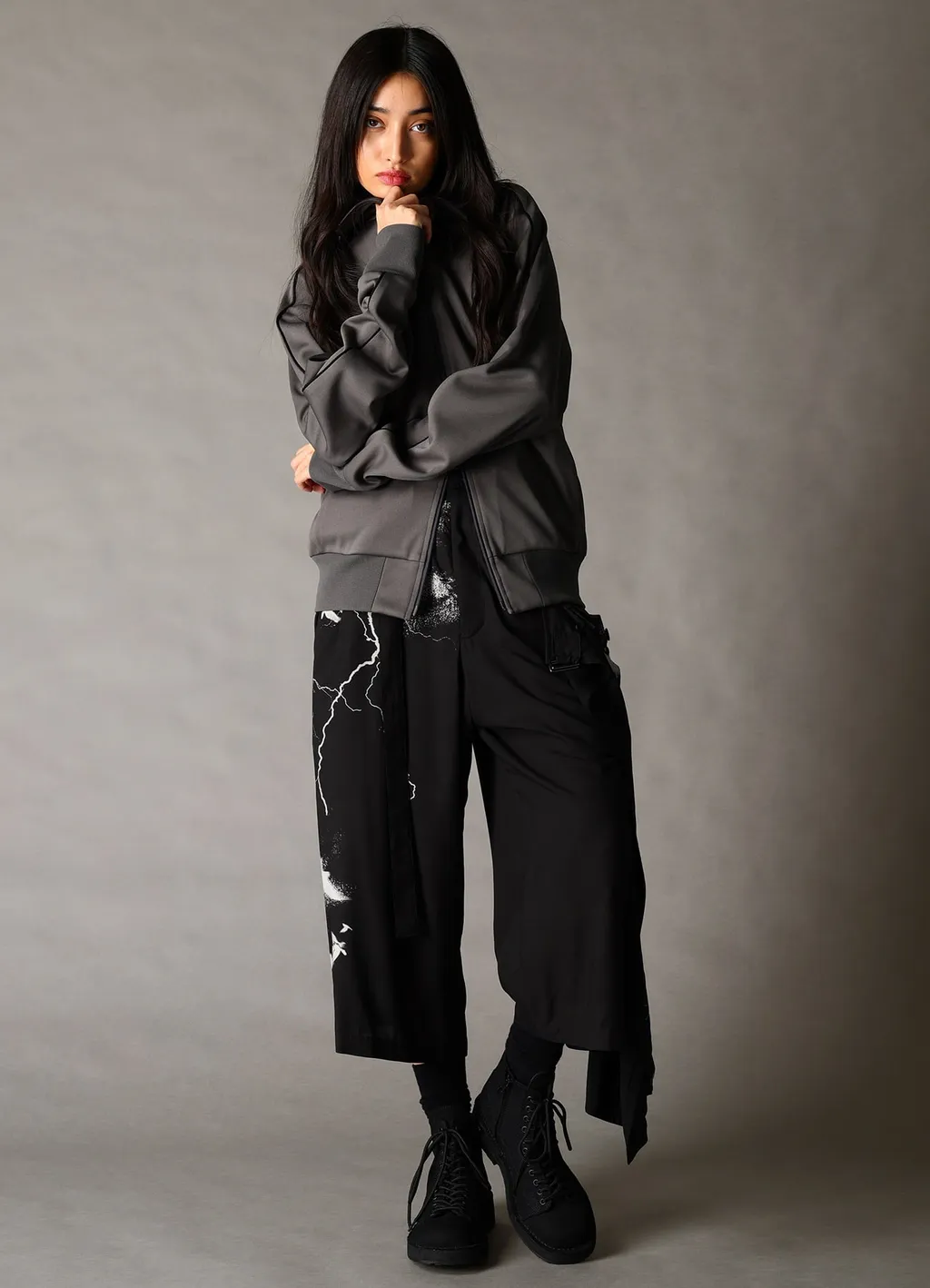 Polyester Smooth Split Raglan Track Jacket
