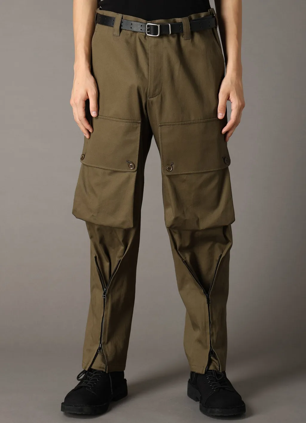 Katsuragi Zipper Jodhpurs Cargo Pants