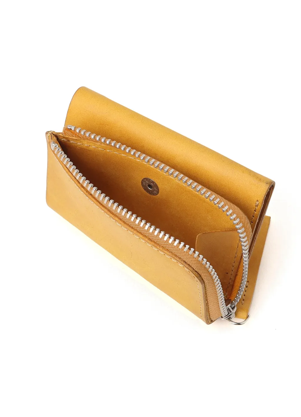 Vegetable-Tanned Nubuck Leather Trifold Wallet