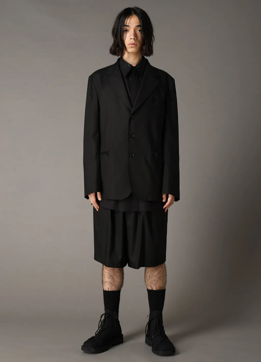 Tr Twill 3-Button Zip Pocket Tailored Jacket
