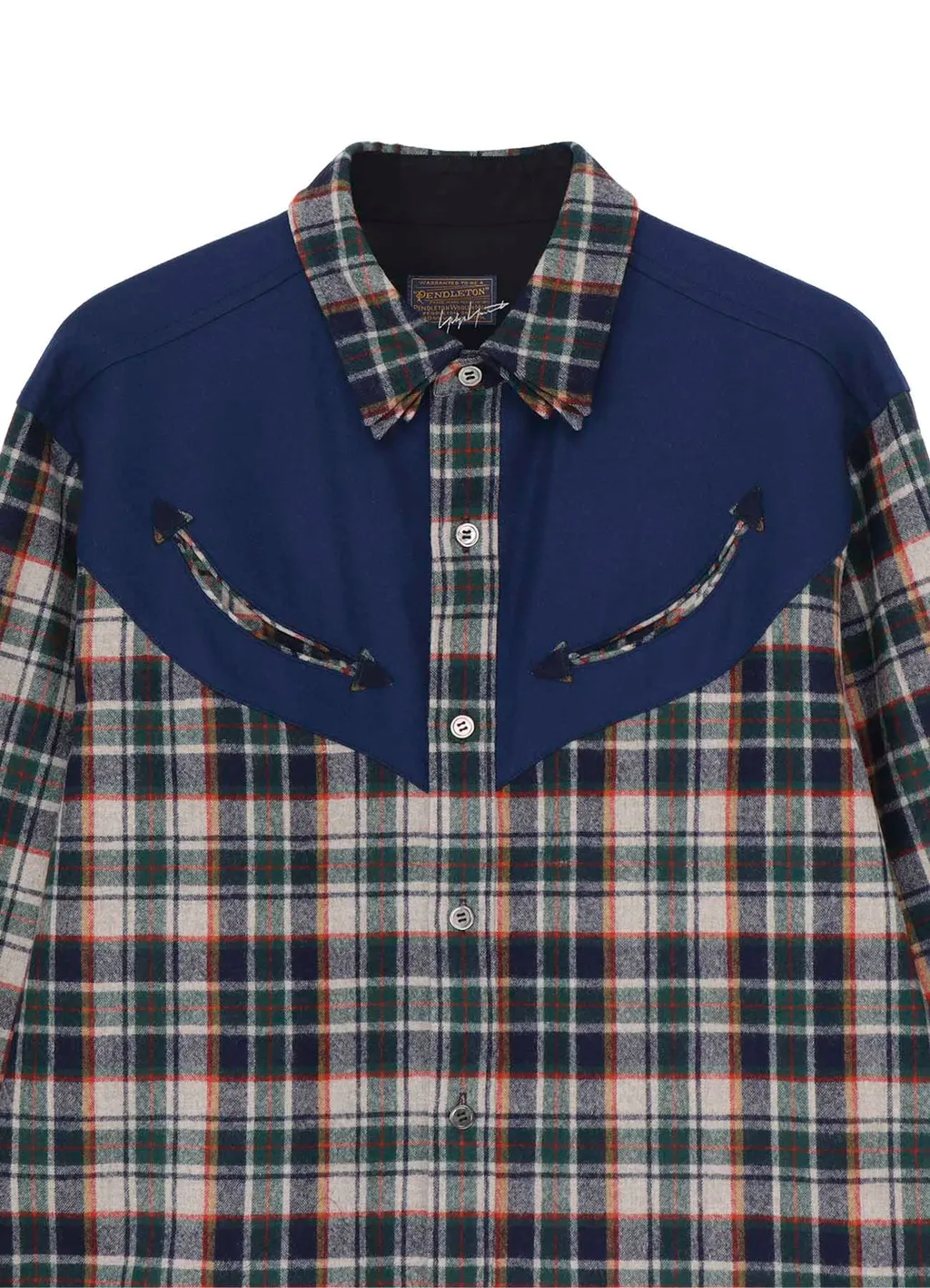 Yohji Yamamoto × Pendleton Plaid Blouse B