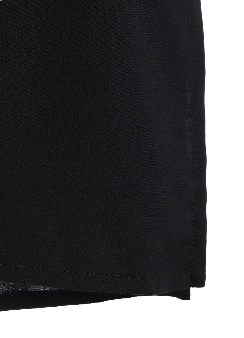 Rayon Monochrome Panel Tuck Collar Shirt