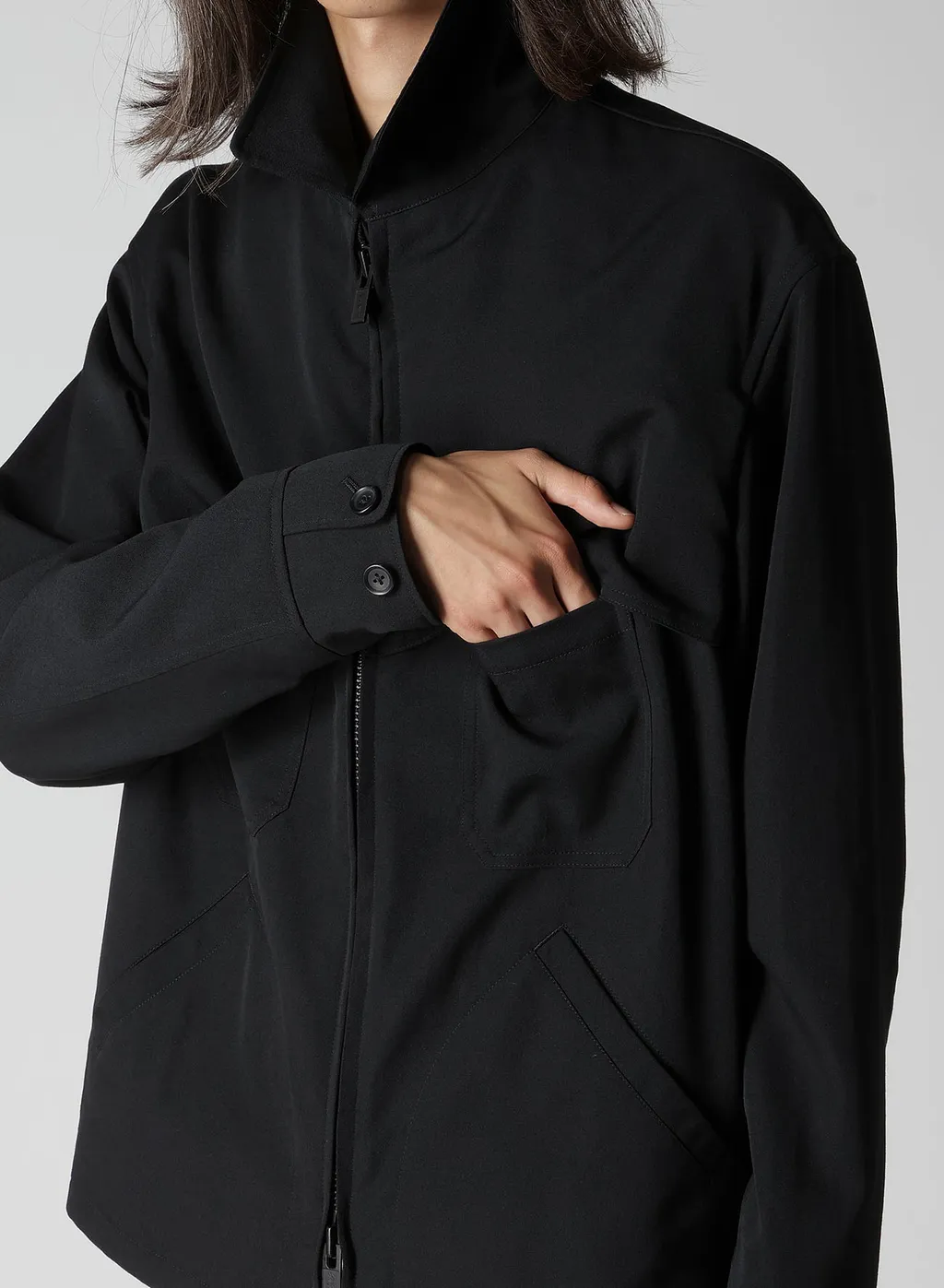 Wool Gabardine Storm Shield Blouson