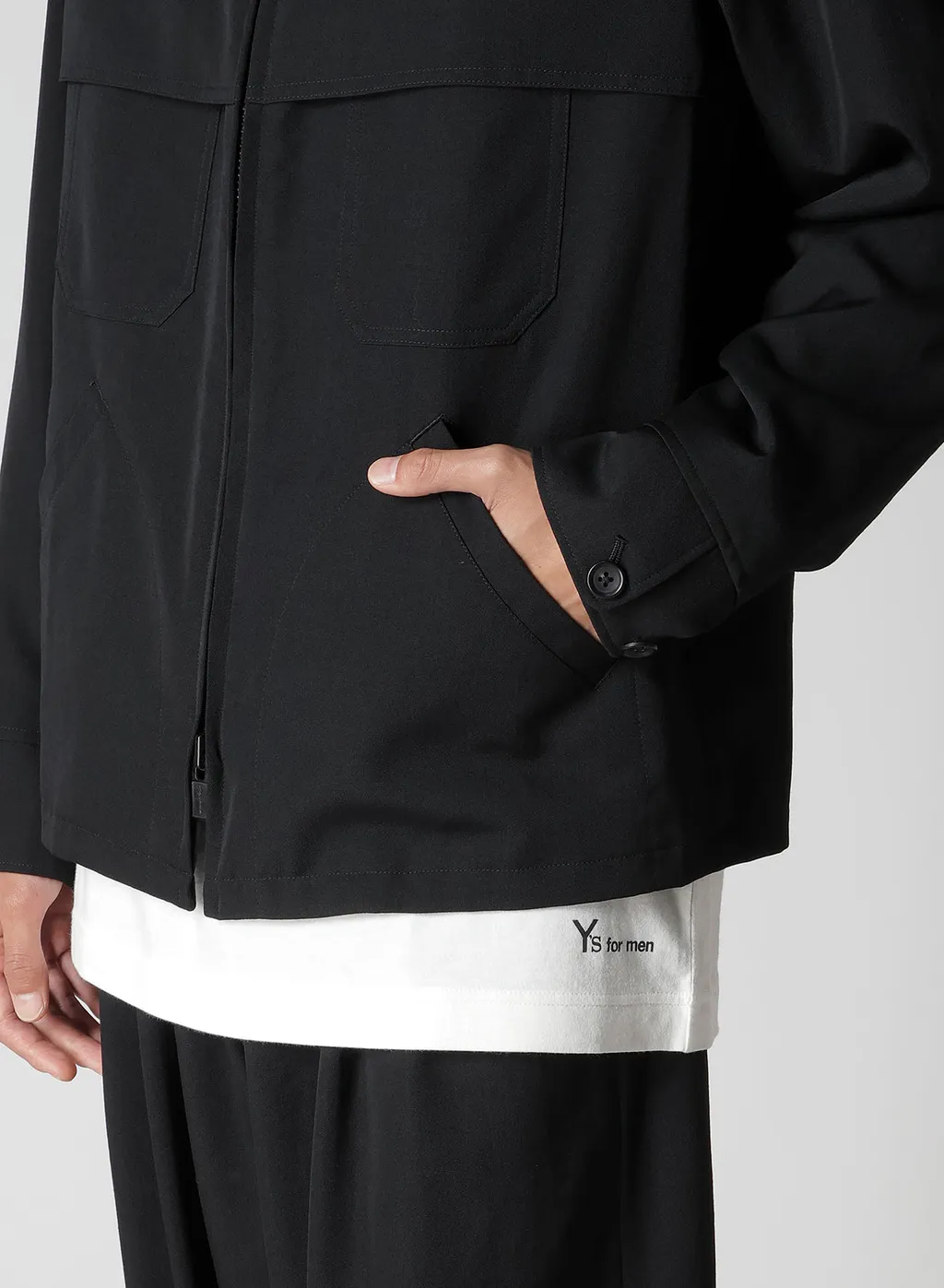 Wool Gabardine Storm Shield Blouson