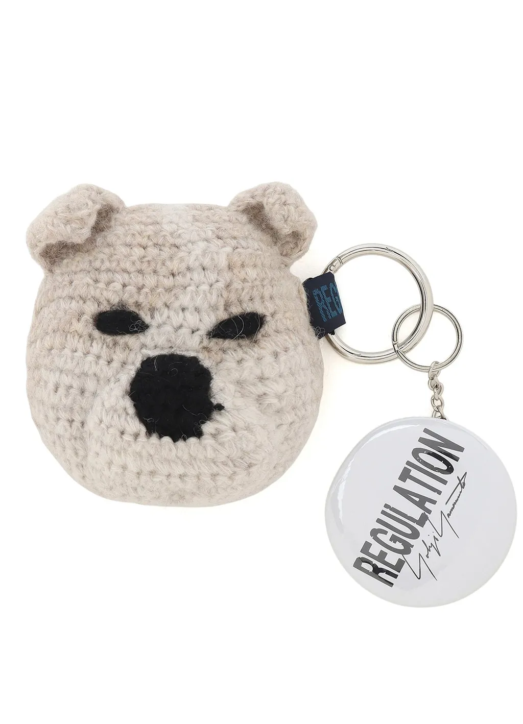 Combination Knitted Key Charm With Mirror