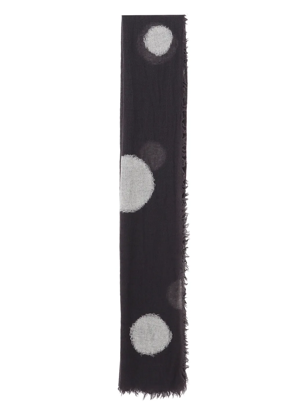 Wool Gauze Needle Punch Dot Stole