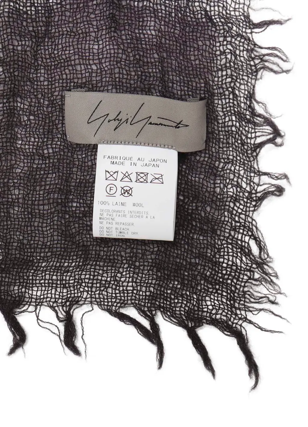 Wool Gauze Needle Punch Dot Stole