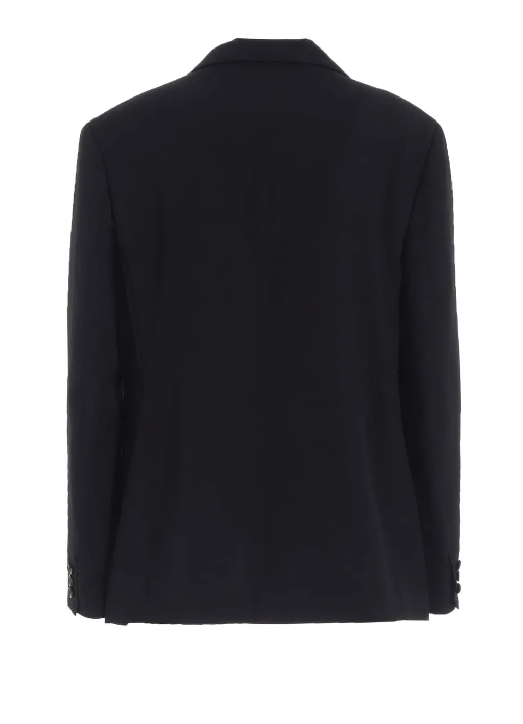 Wool Gabardine Peacked Lapel 2-Button Jacket
