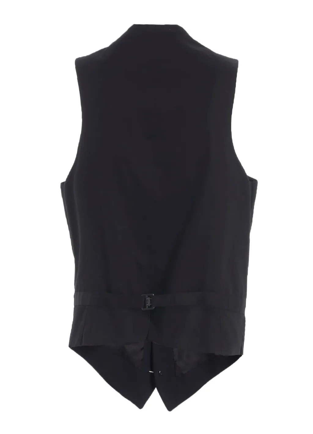 Wool Gabardine Zip Pocket Vest