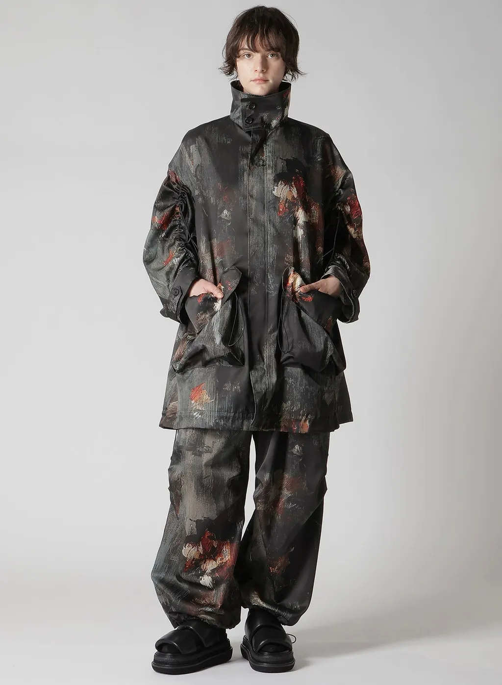 Flower Pt String Coat