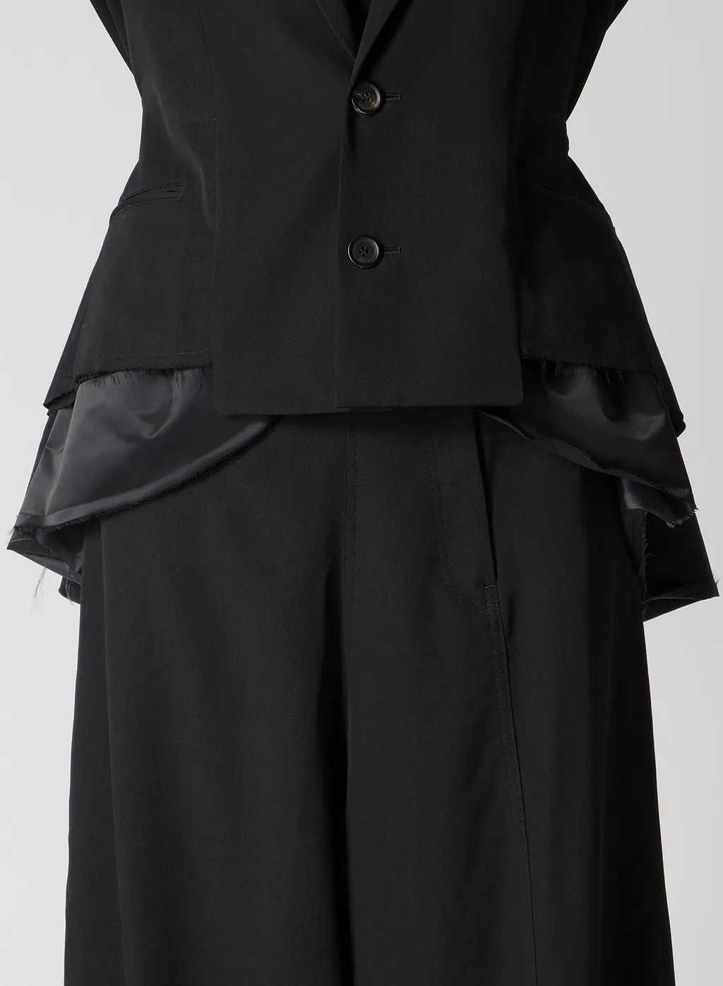 Gabardine Peplum Jacket