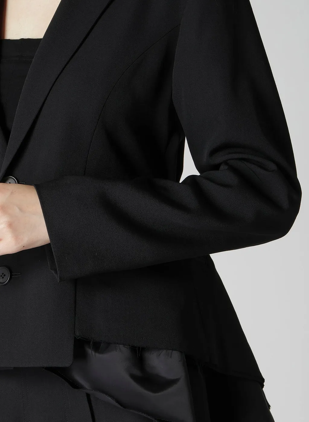 Gabardine Peplum Jacket