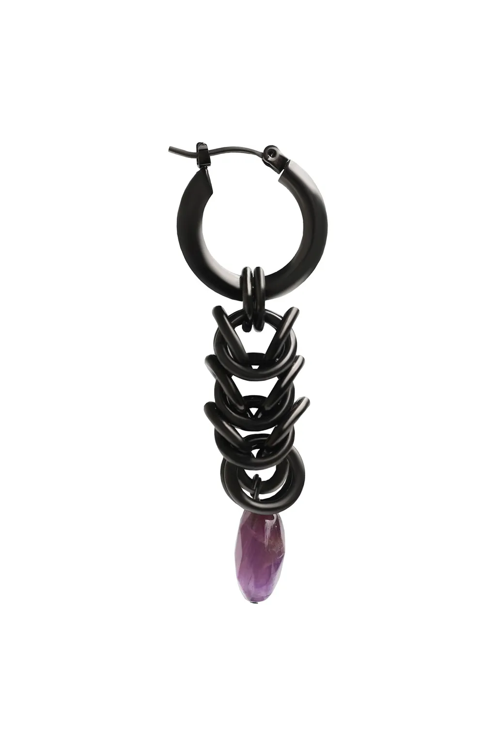 Brass Gm/Amet Punkmail Earring