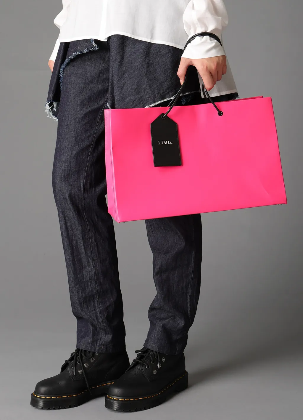 Original Pink Leather Shopping Bag B