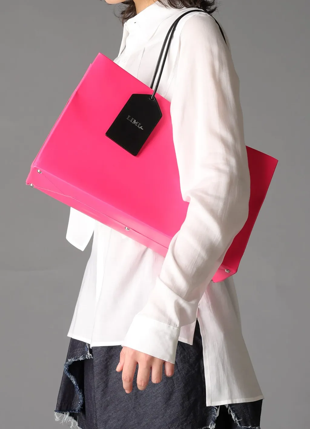 Original Pink Leather Shopping Bag B