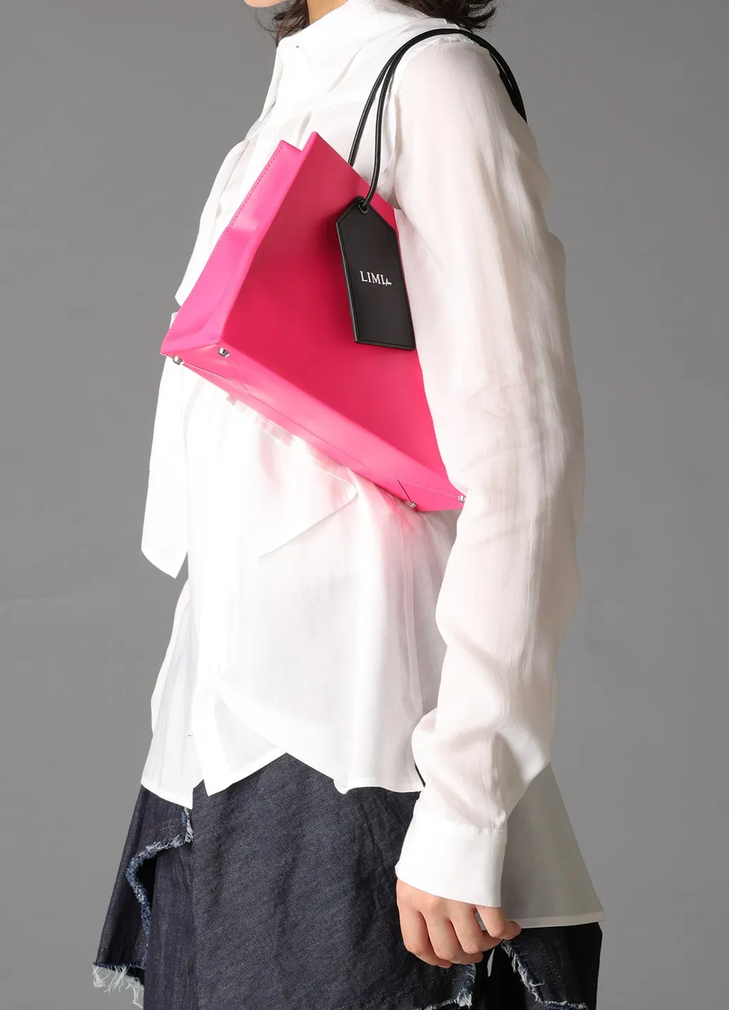 Original Pink Leather Shopping Bag A