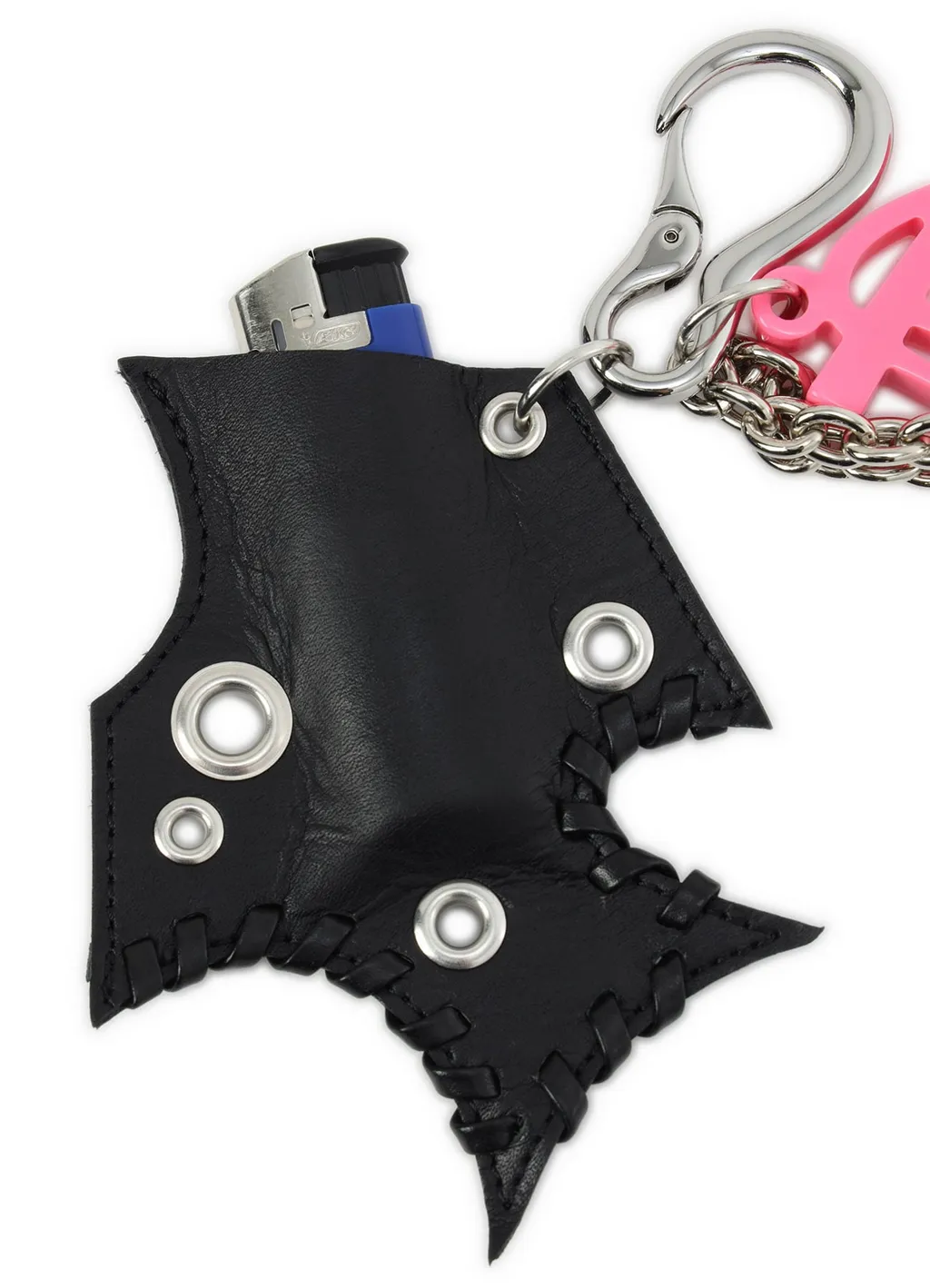 Tanned Leather+ Acetate Spiked Multi Holder