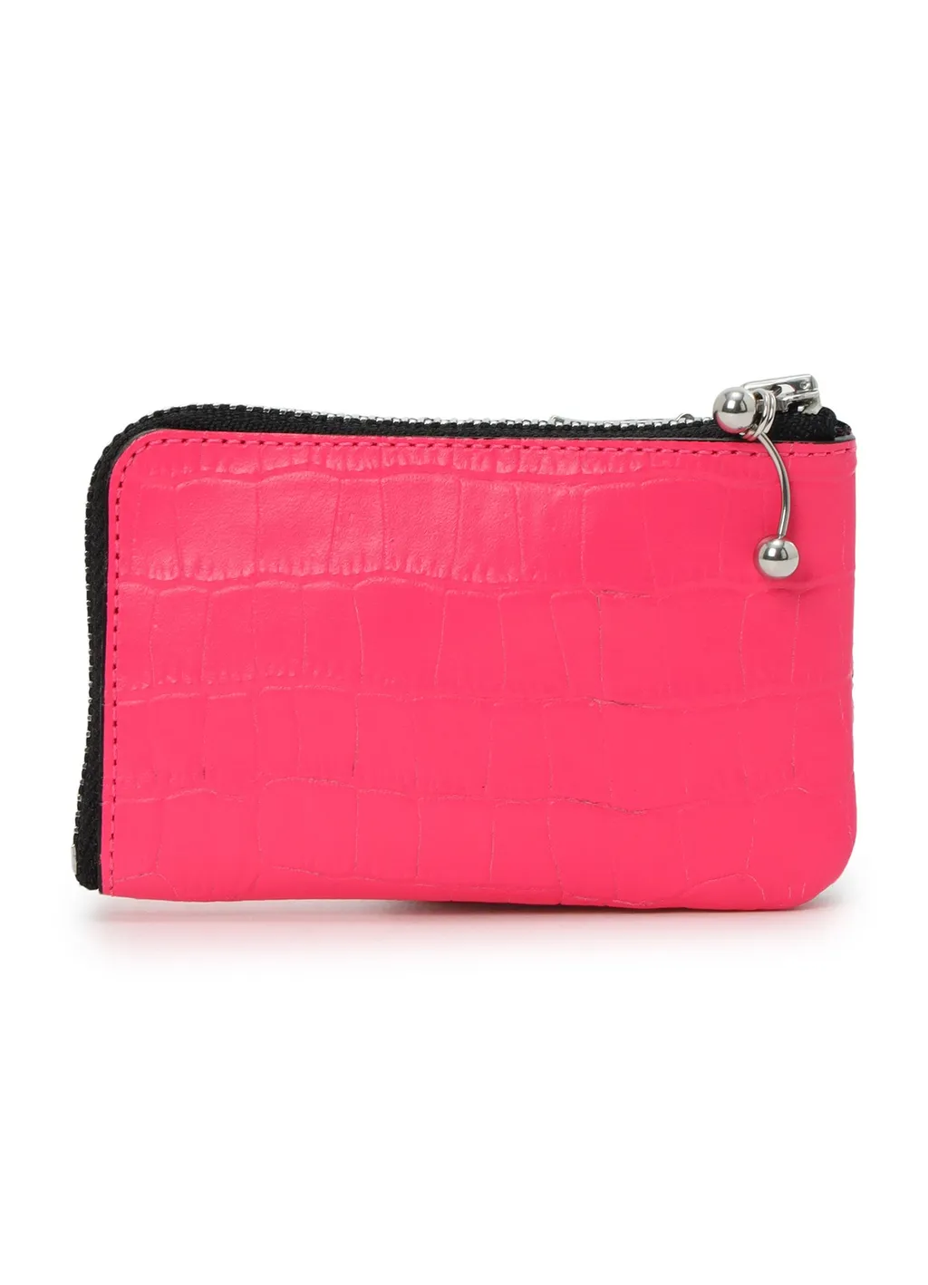 Croc+ Snake Embossed Leather W Small Wallet