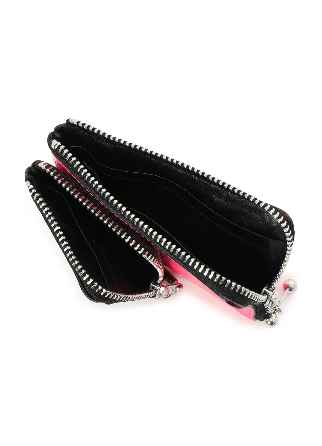 Croc+ Snake Embossed Leather W Small Wallet