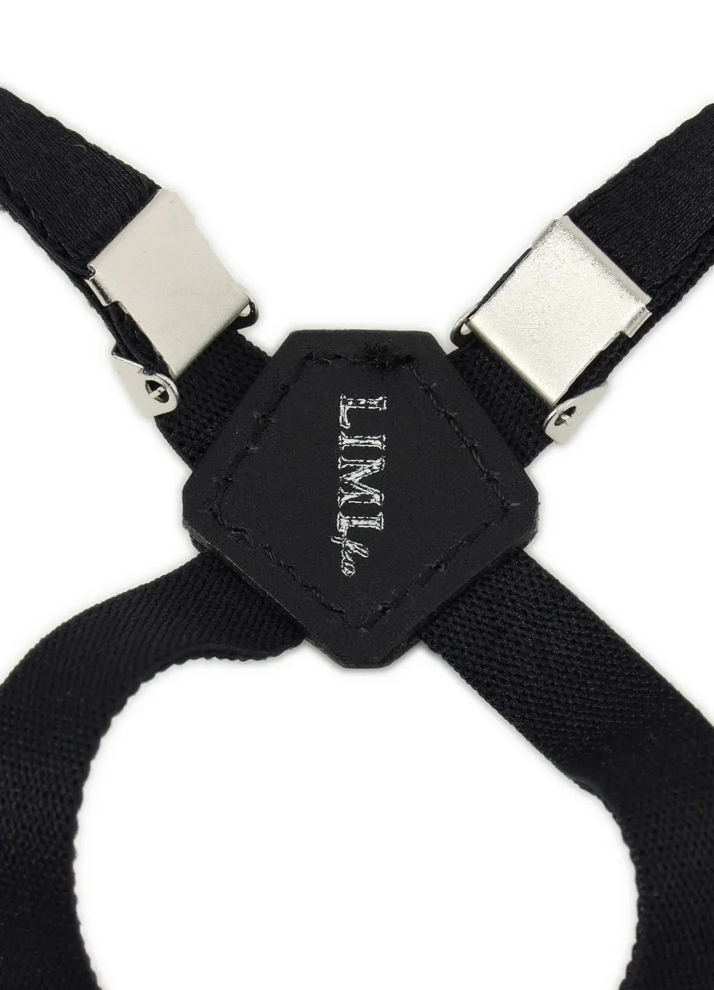 Not Leather Wave Designed Slim Suspender