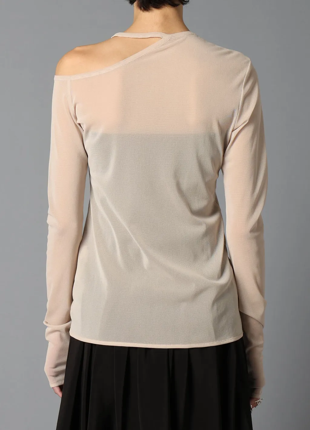Pe Tulle Cutting Detail Tight Tee