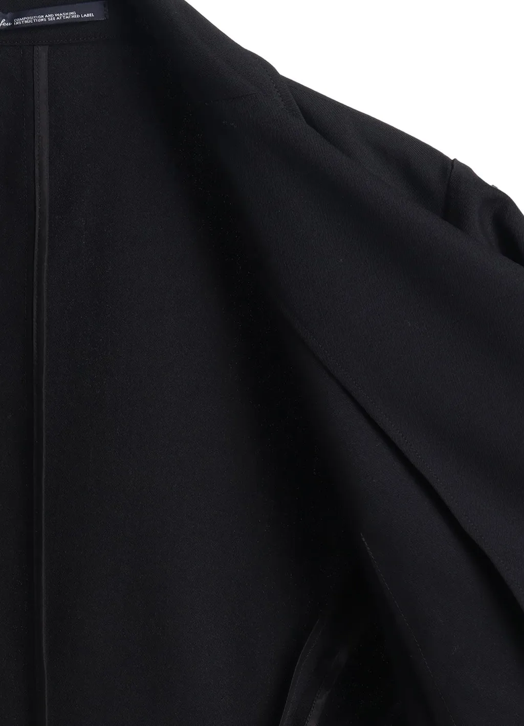 Wool Gabardine Back Long Jacket
