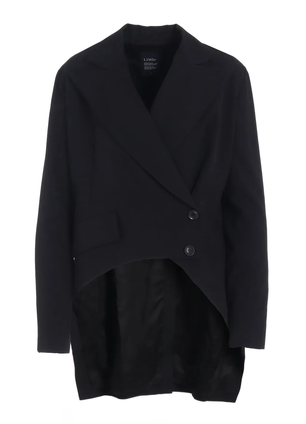 Wool Gabardine Back Long Jacket