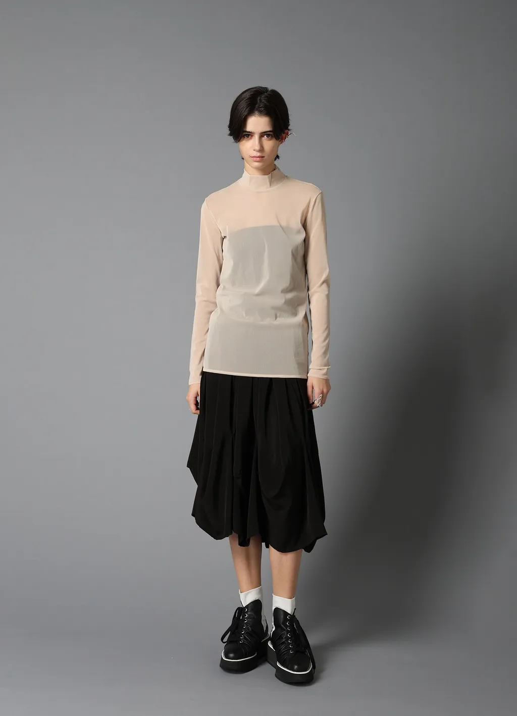 Pe Tulle High Neck Pullover