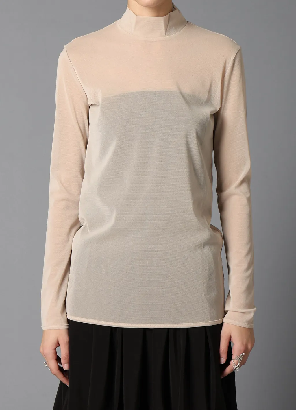 Pe Tulle High Neck Pullover
