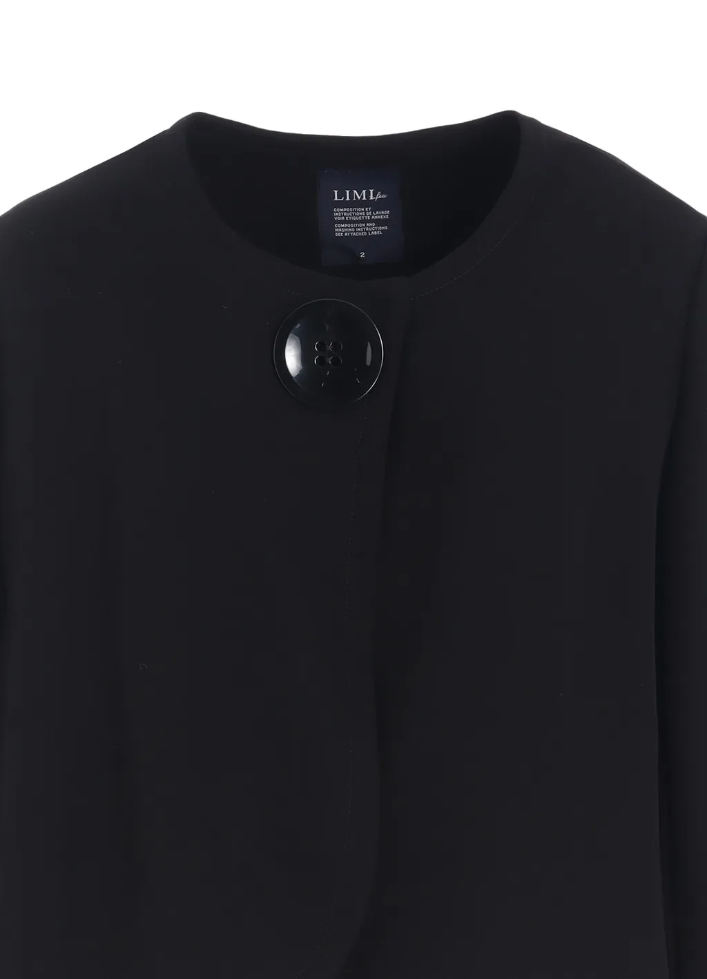 Double Satin Collarless Jacket