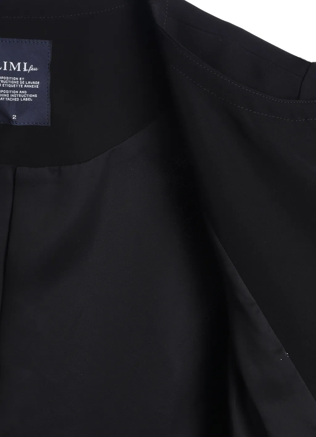 Double Satin Collarless Jacket