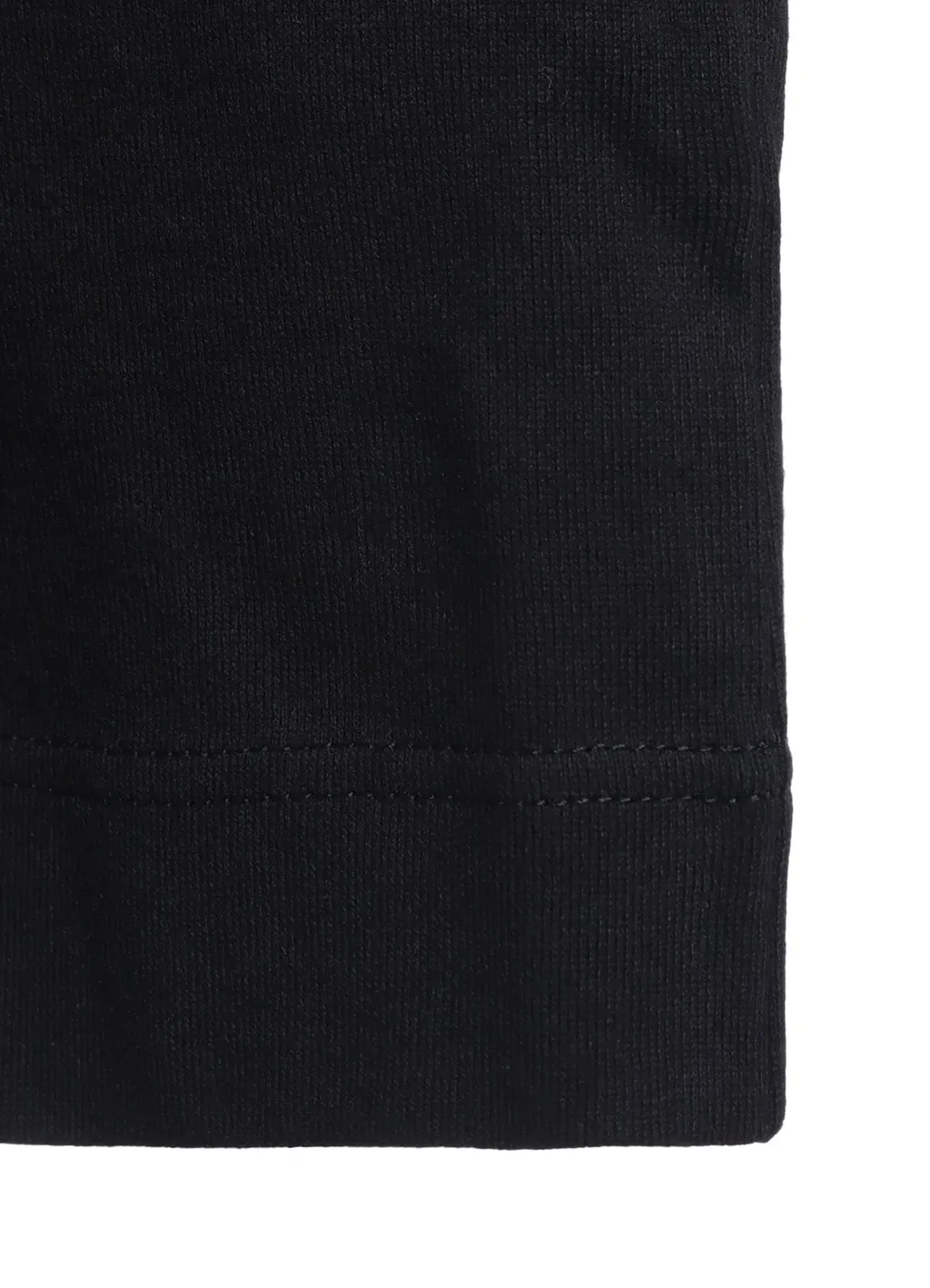 Ribbon Tape Detail Long-Sleeve Long T-Shirt