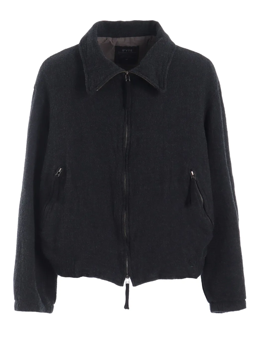Wool Gauze Zip-Front Jacket