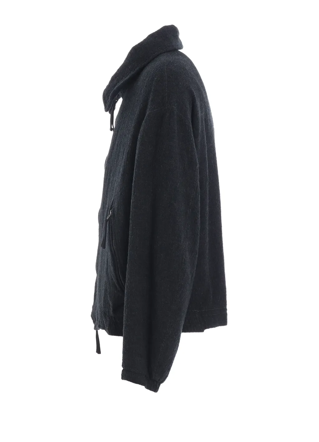 Wool Gauze Zip-Front Jacket