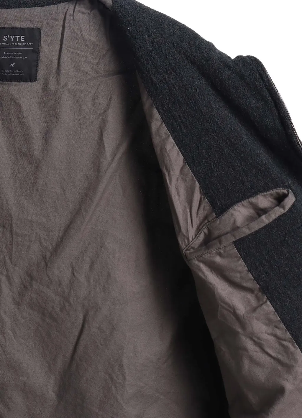 Wool Gauze Zip-Front Jacket
