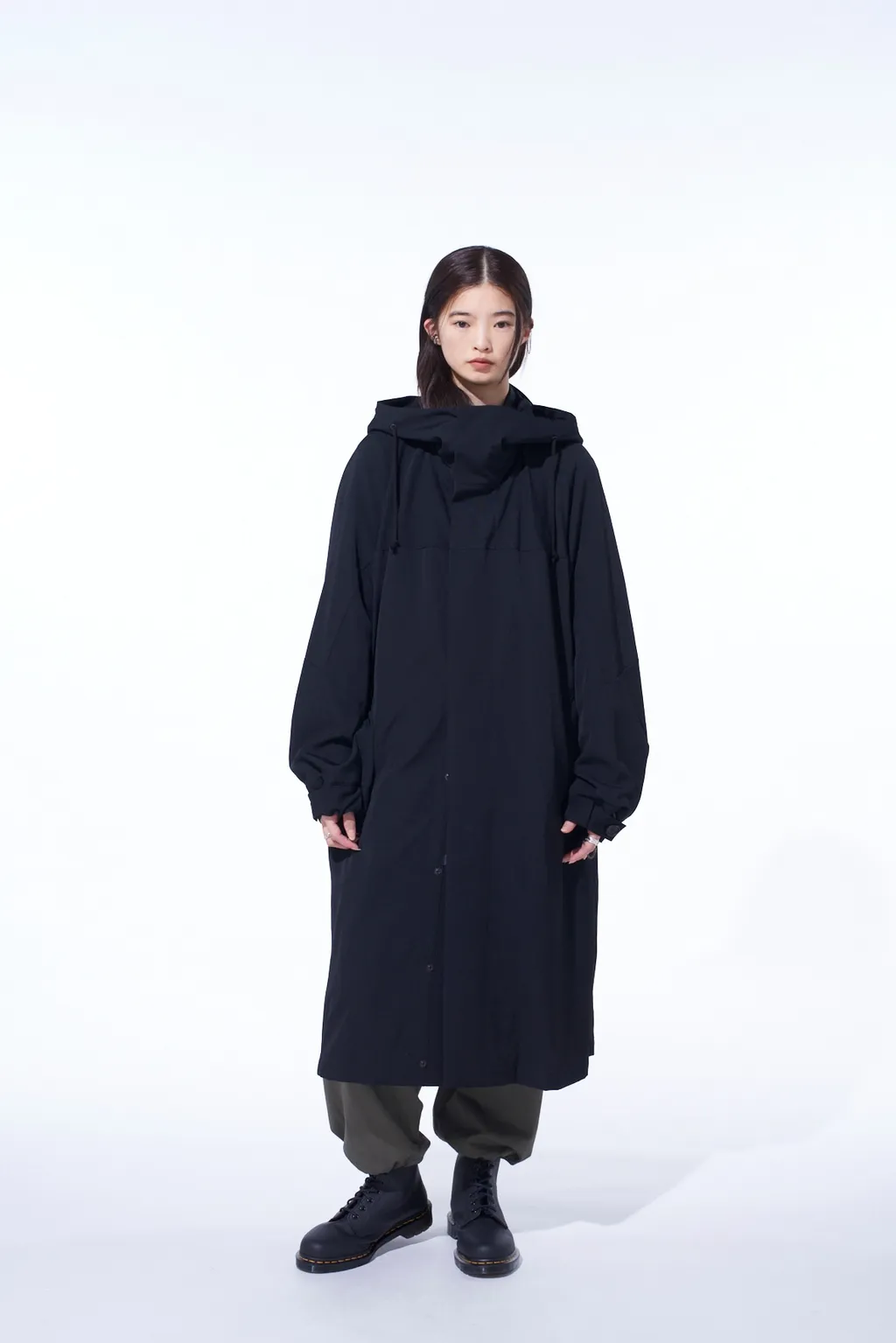 Washer Wool Gabardine Military Coat