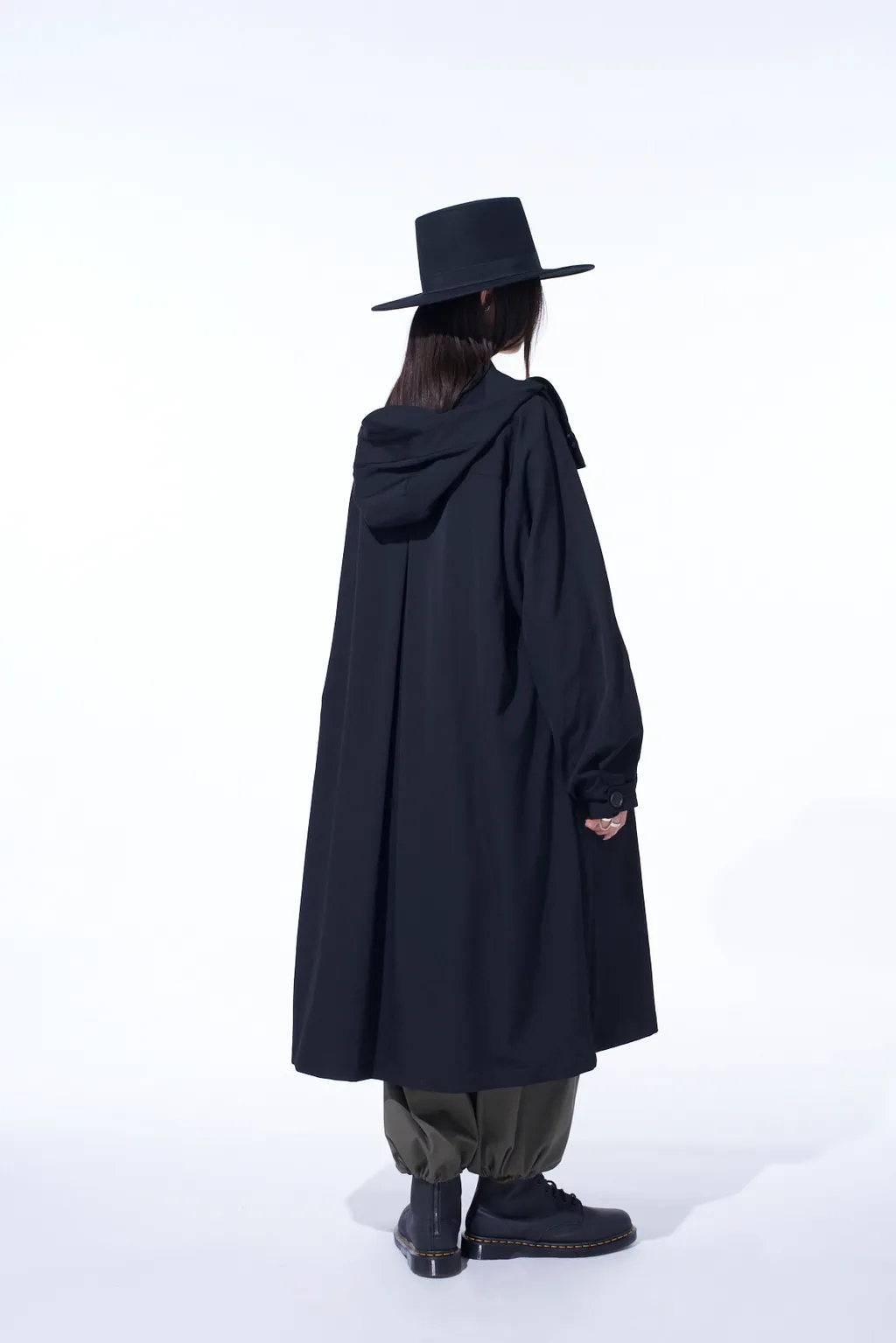 Washer Wool Gabardine Military Coat