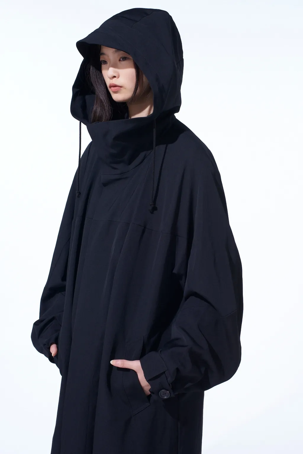 Washer Wool Gabardine Military Coat