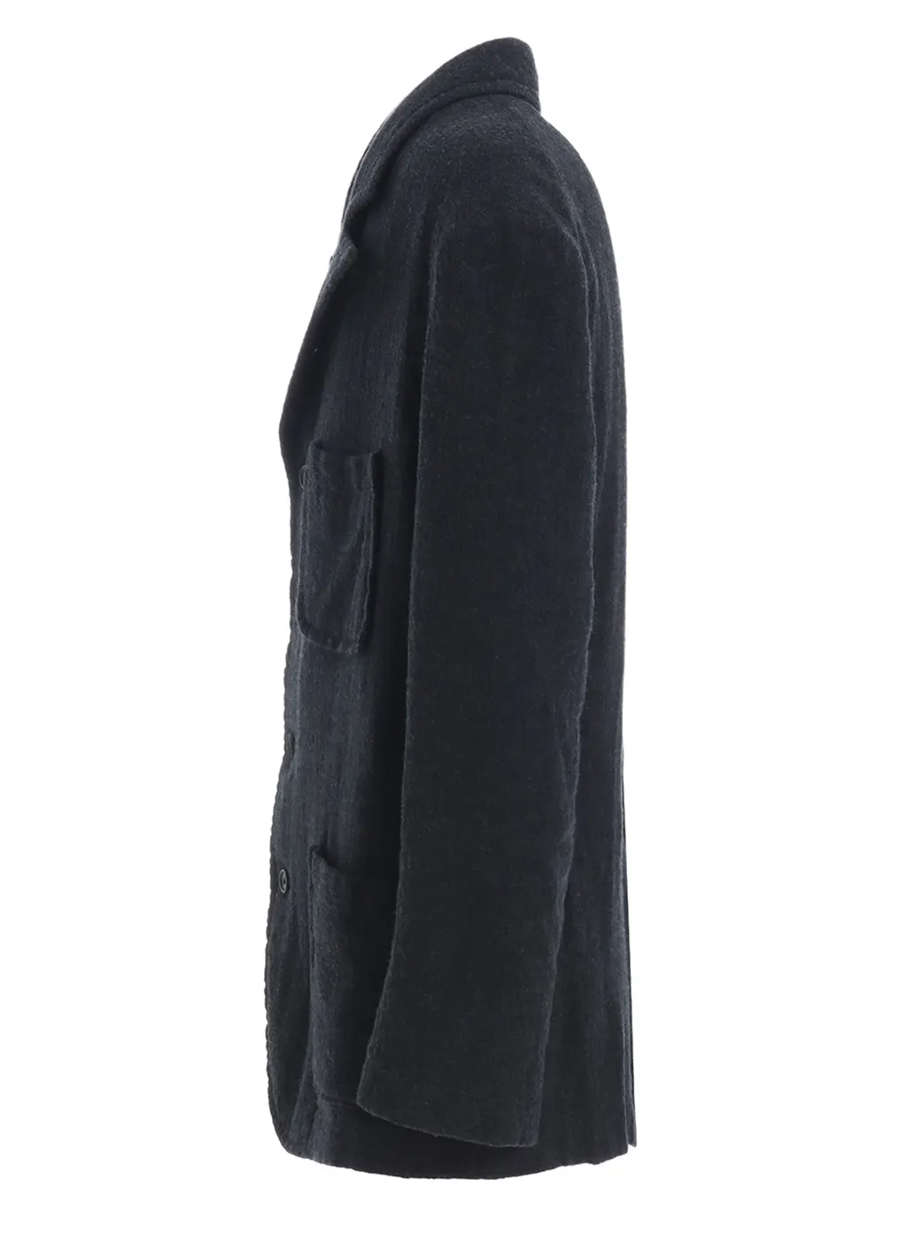 Wool Gauze Semi-Peaked Jacket