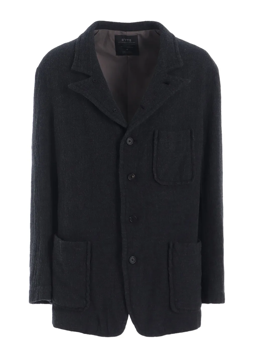 Wool Gauze Semi-Peaked Jacket
