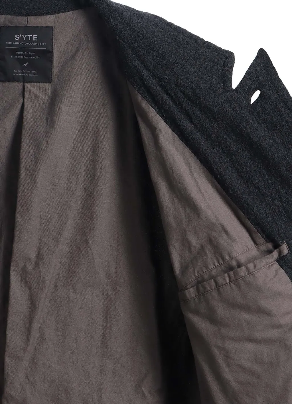 Wool Gauze Semi-Peaked Jacket