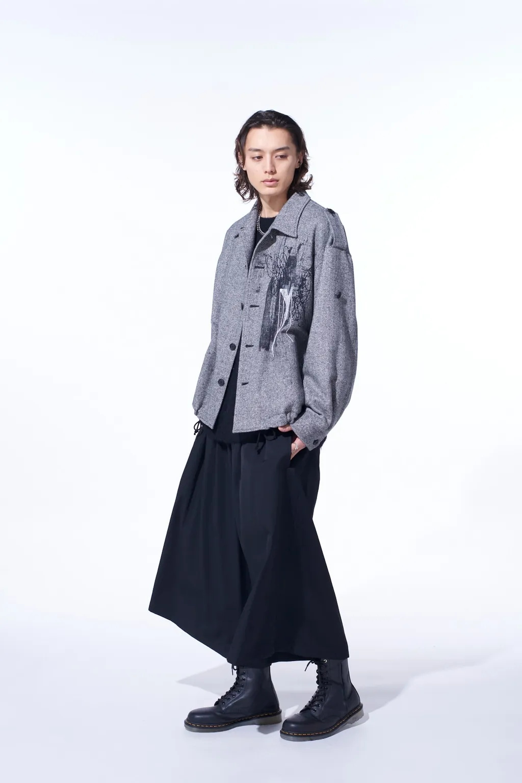 Washer Wool Gabardine Culotte Pants