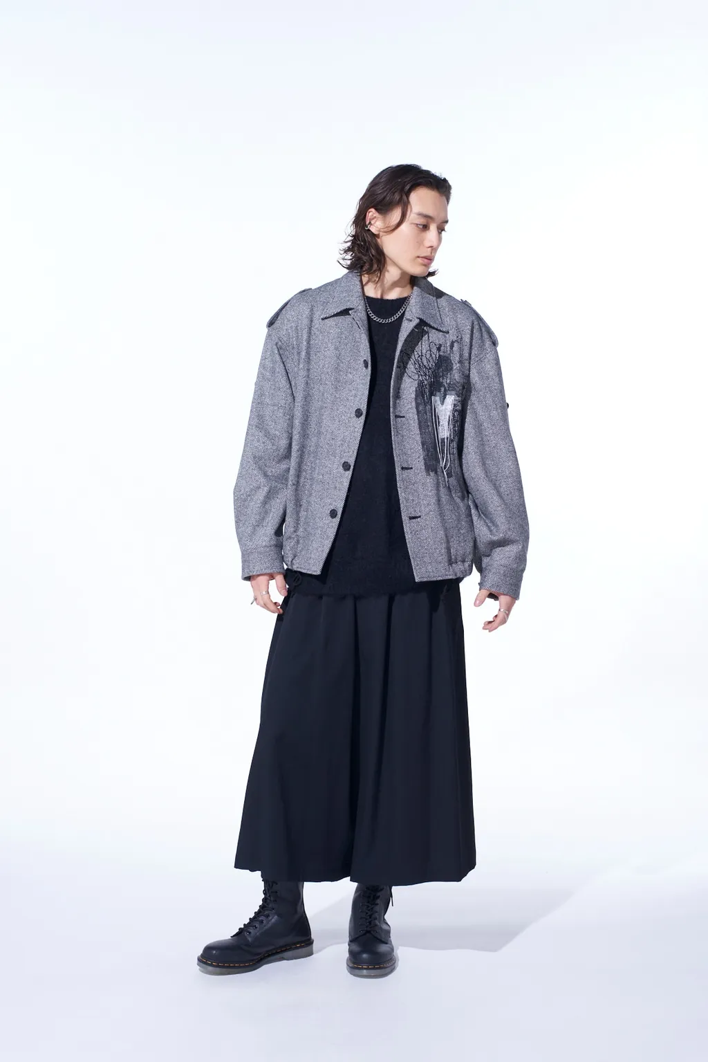 Washer Wool Gabardine Culotte Pants