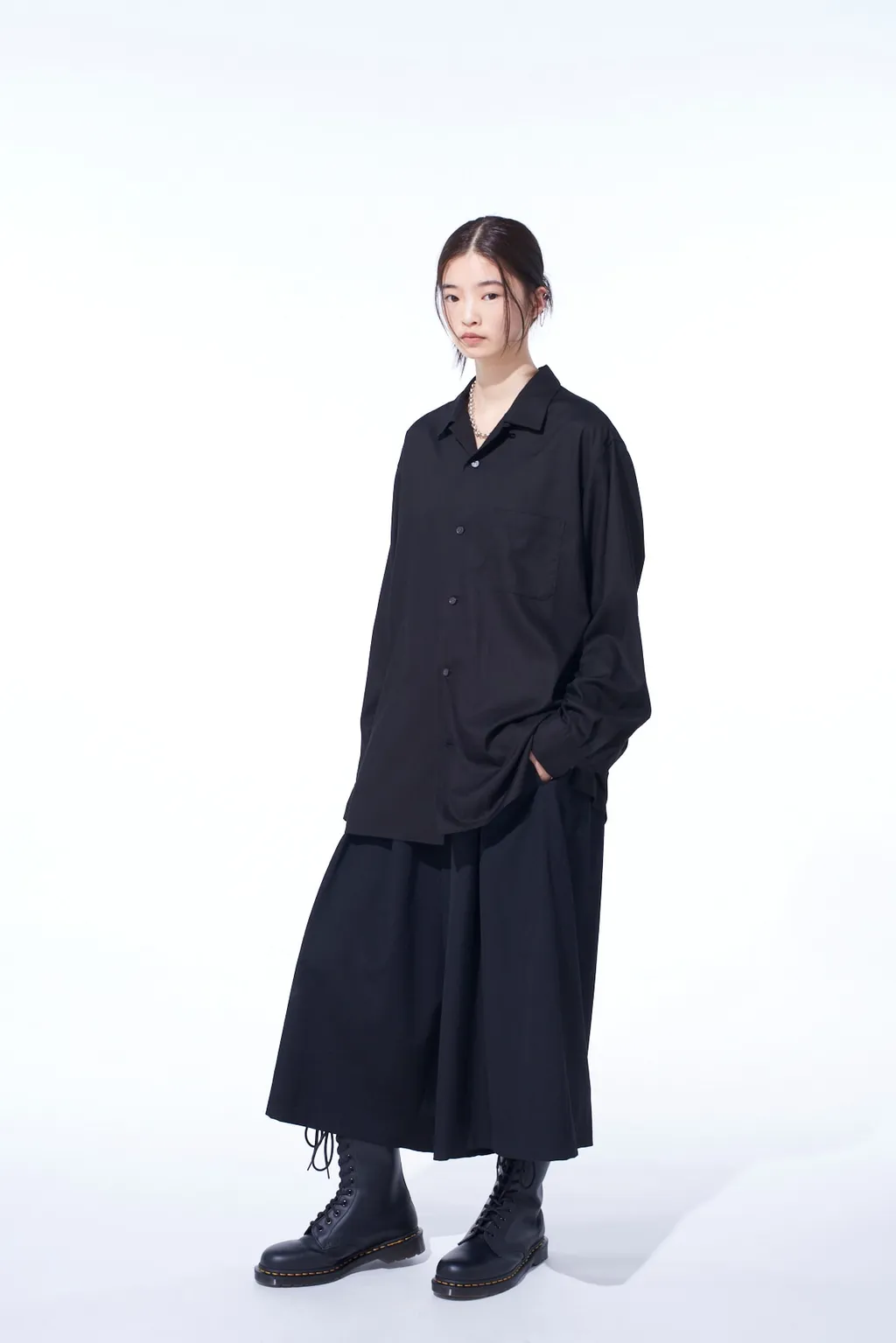 Washer Wool Gabardine Culotte Pants